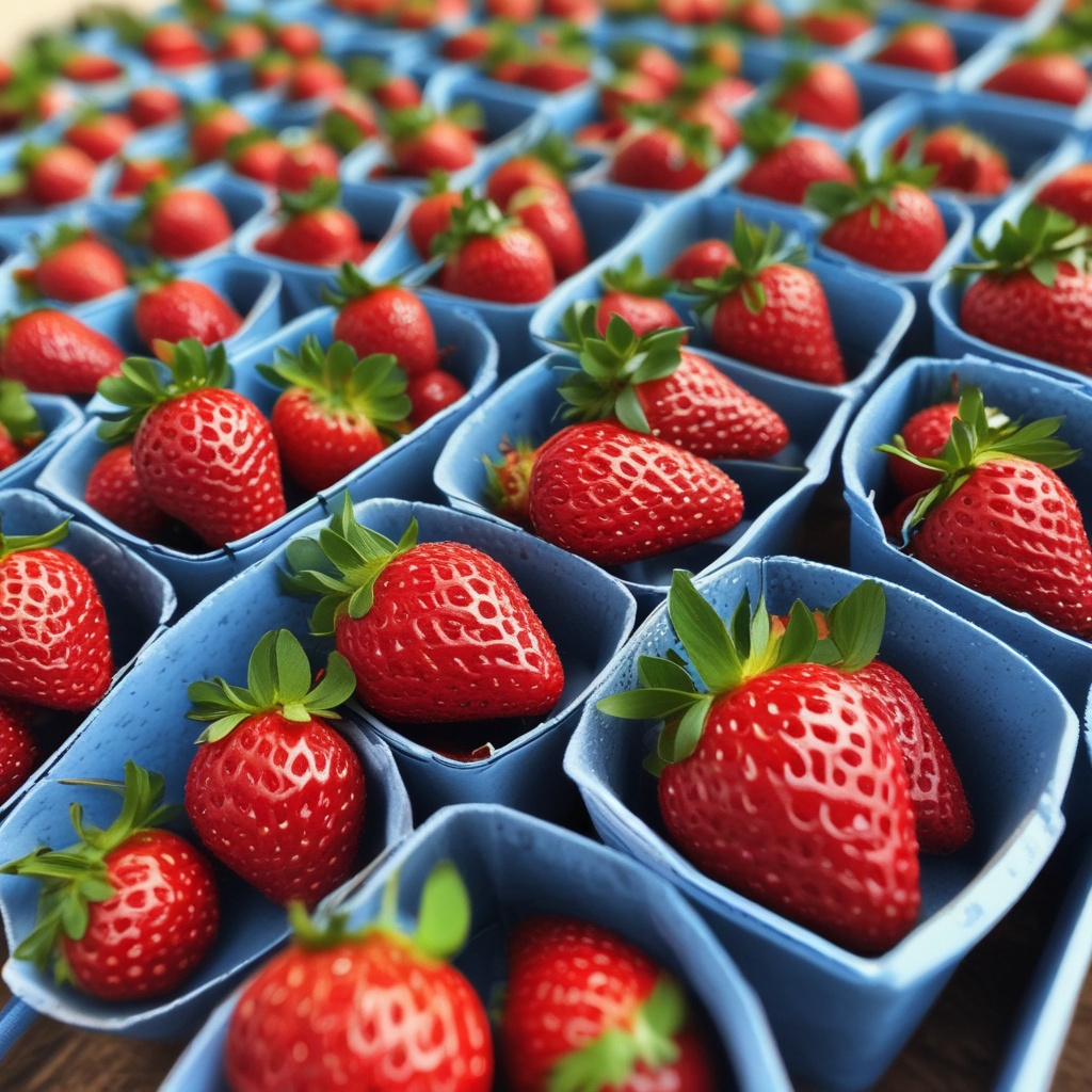 Fresh strawberries available
