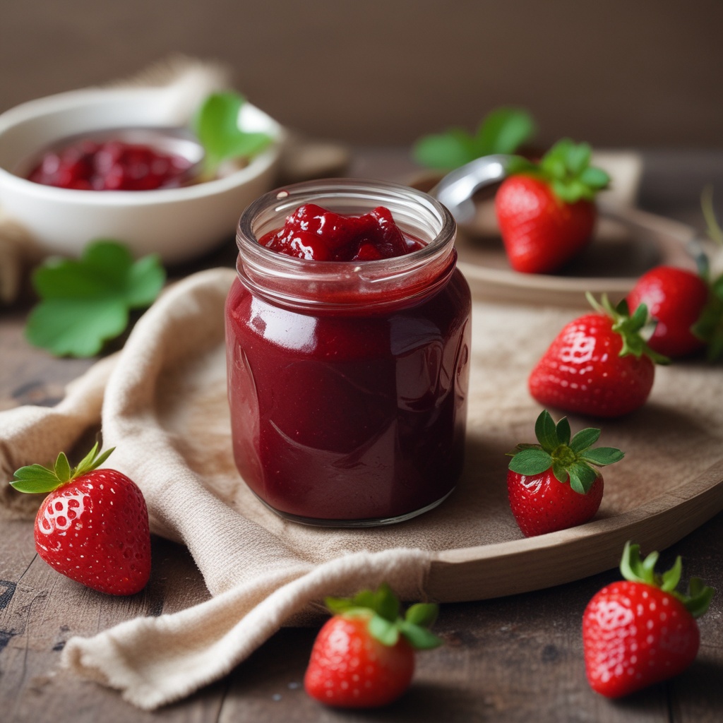 Homemade strawberry jam